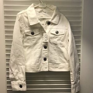 White Jean Jacket - Girls